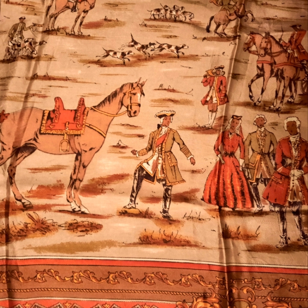 Vintage silk scarf 30/30 , $40